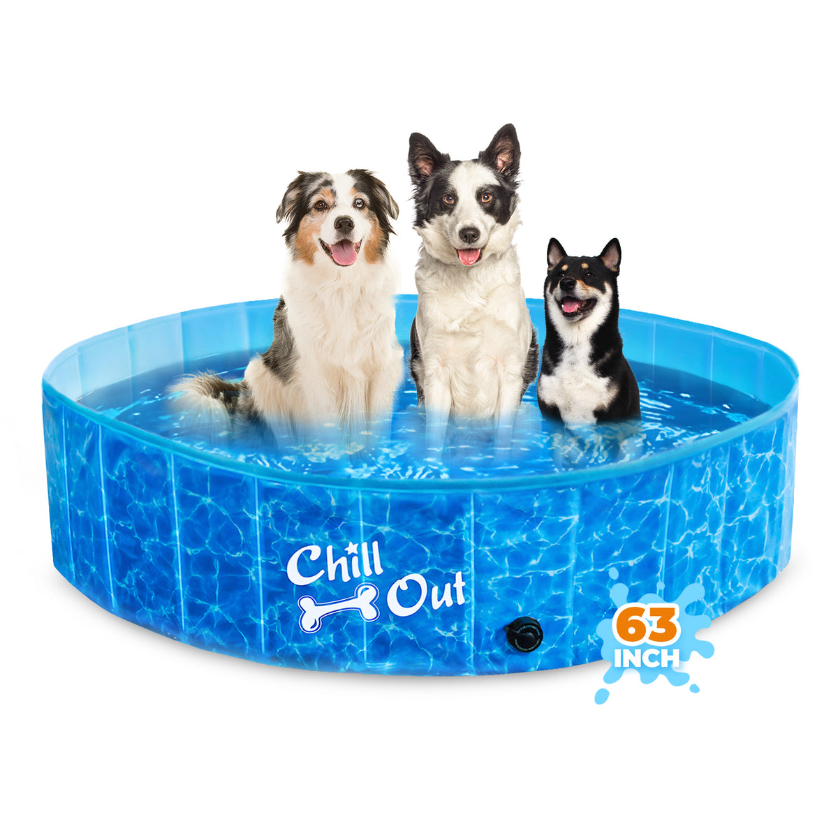 AFP-Allforpaws Foldable Dog Swimming Pool       