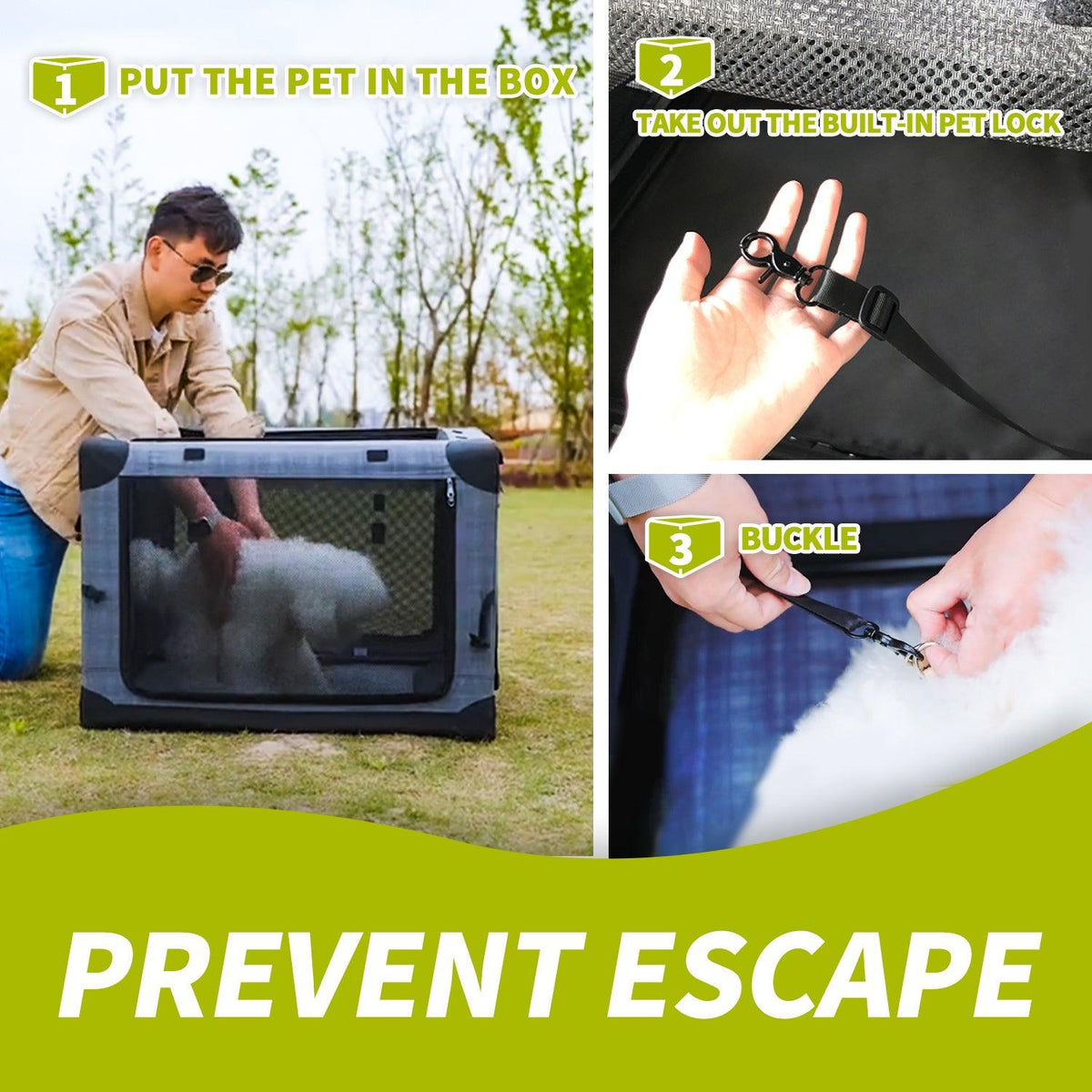 AFP-Allforpaws  Foldable Pet Travel Crate