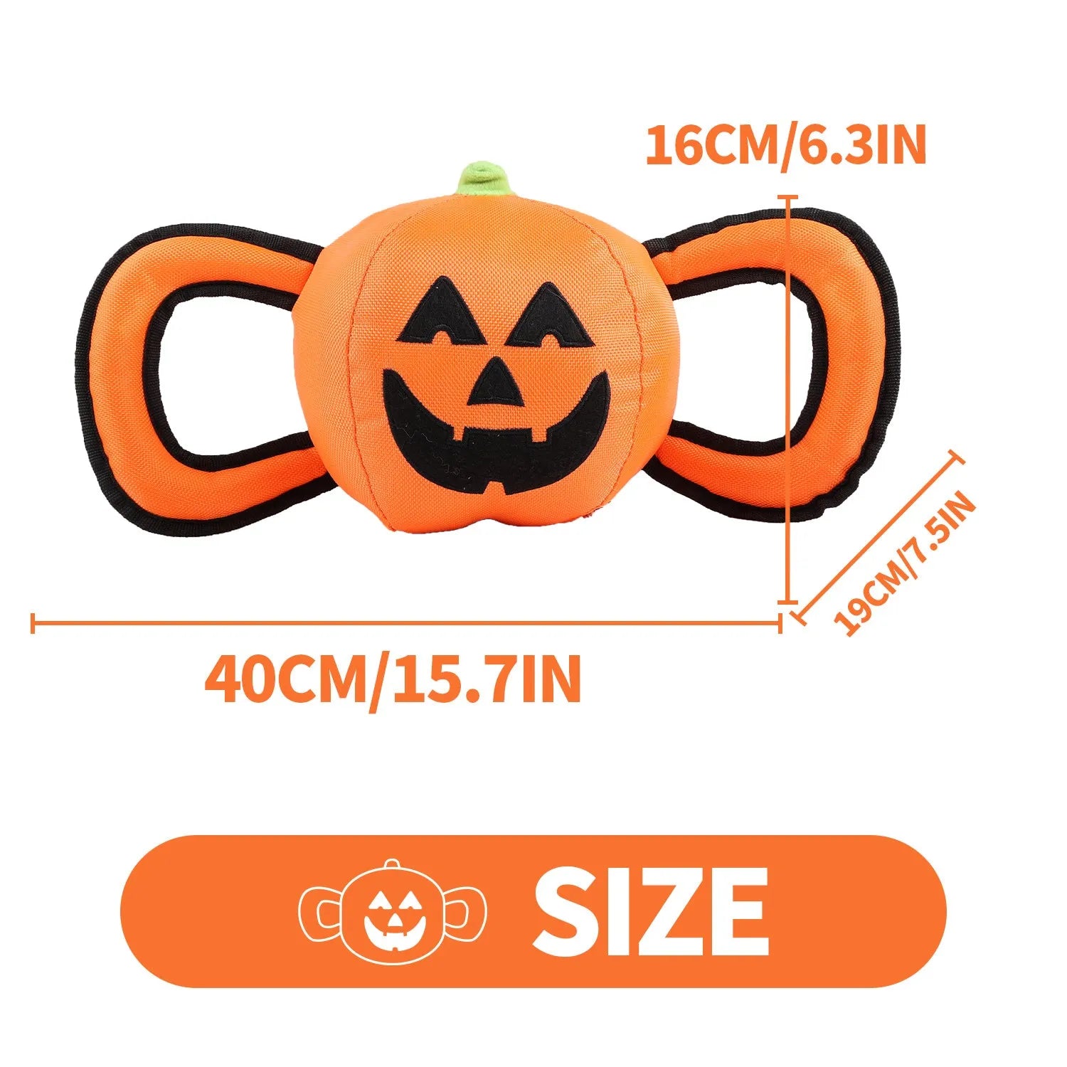 AFP-Allforpaws Halloween Handle Ballistic Pumpkin Ball 