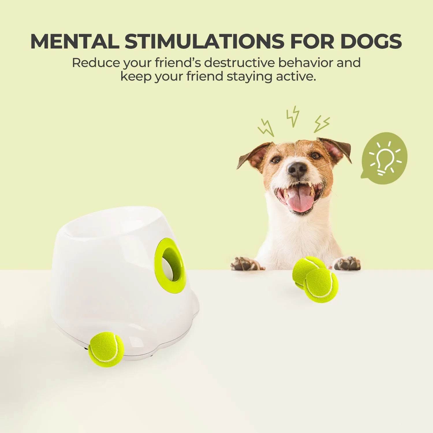 AFP-Allforpaws Mini Hyper Fetch Automatic Ball Launcher for Small Dogs 