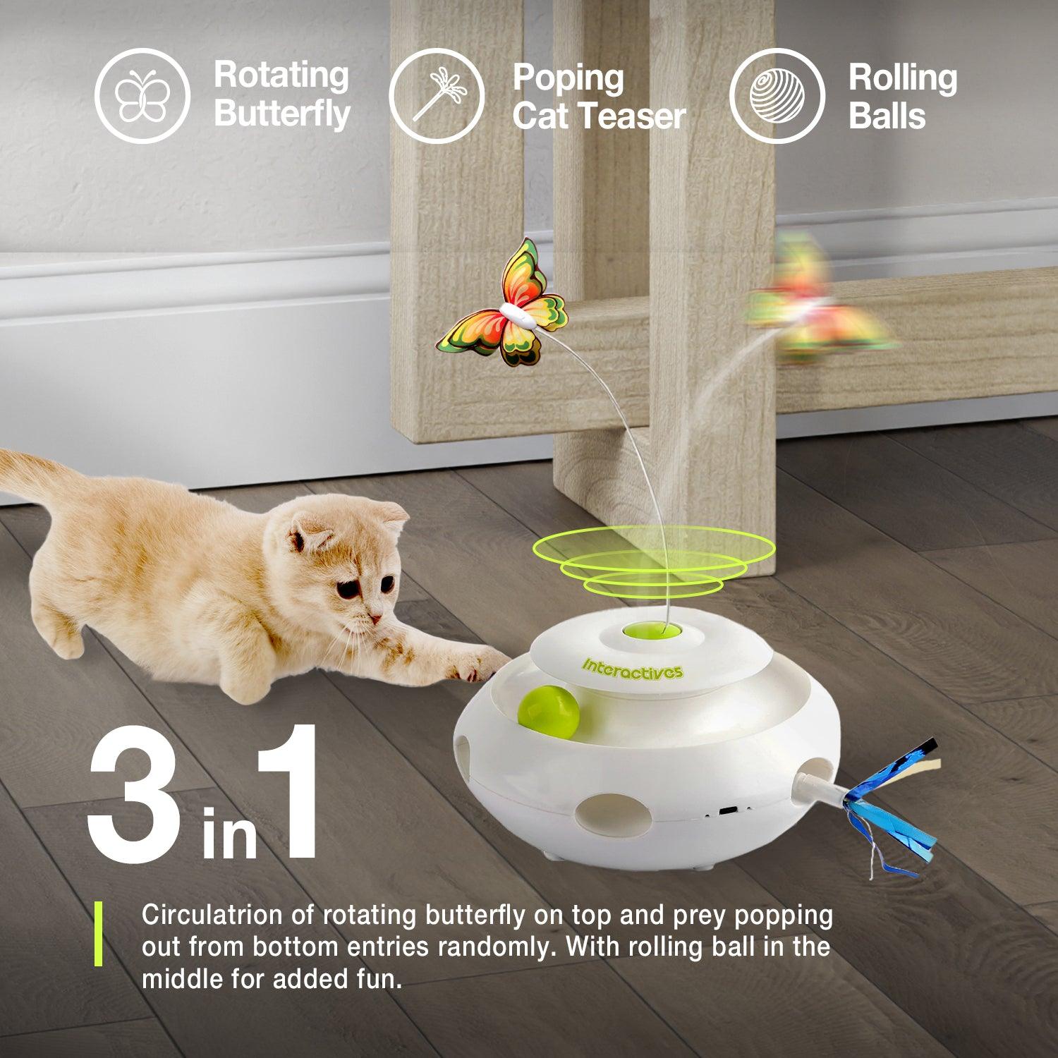 AFP (All For Paws)Motion Activated Cat Toy 3-in-1