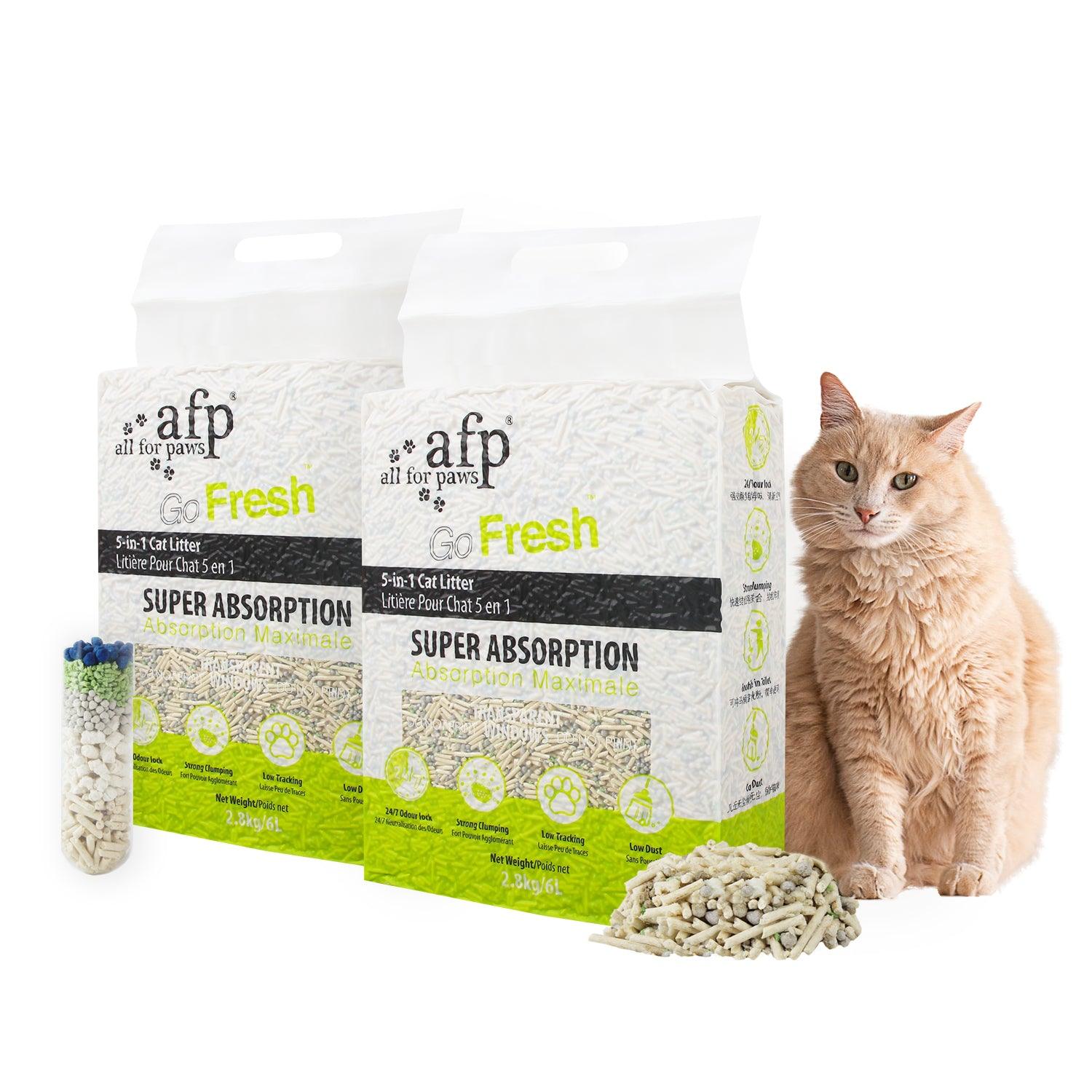 AFP(All For Paws) Natural 5-in-1 Flushable Cat Litter