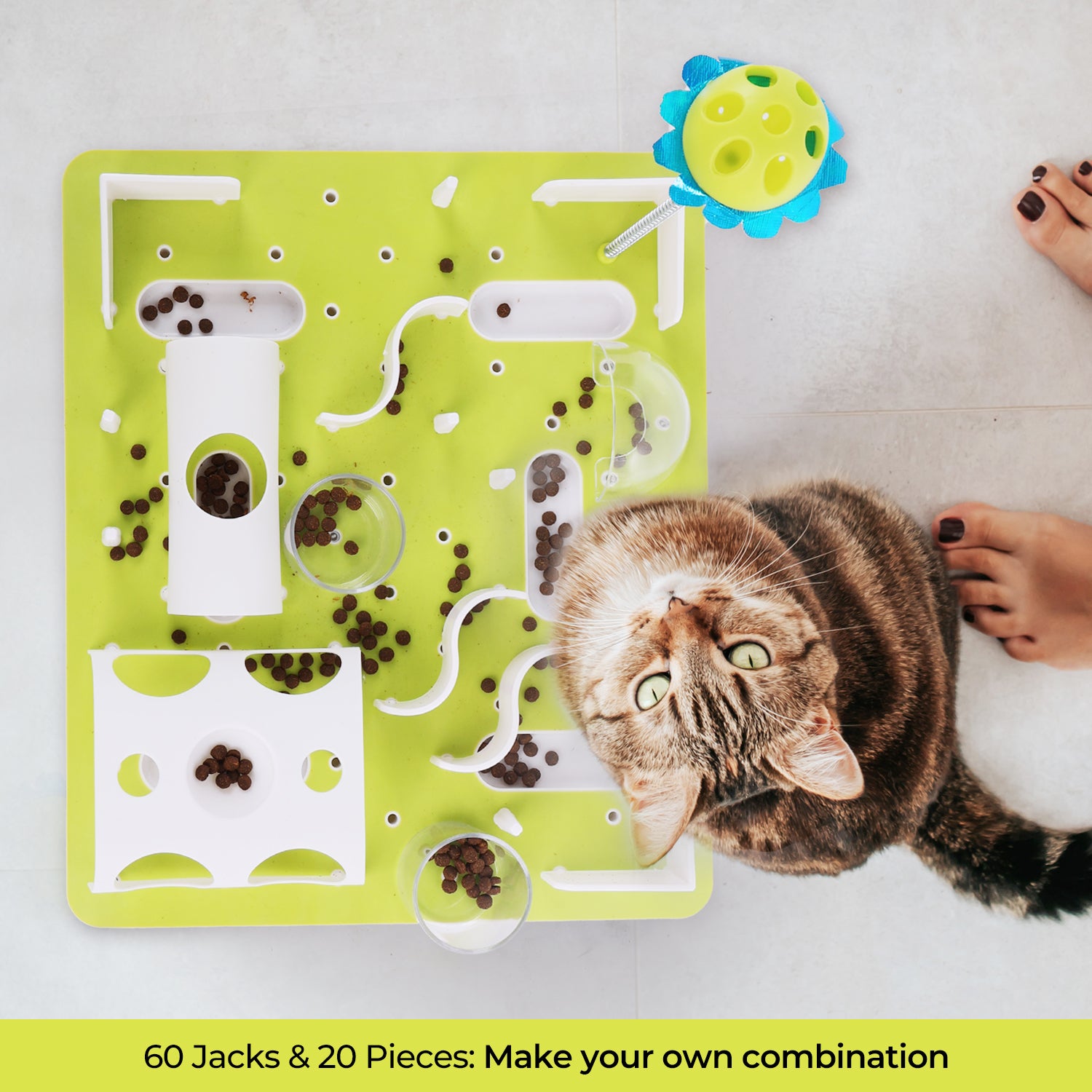 AFP-Allforpaws Puzzle Cat Slow Feeder Treat Maze 