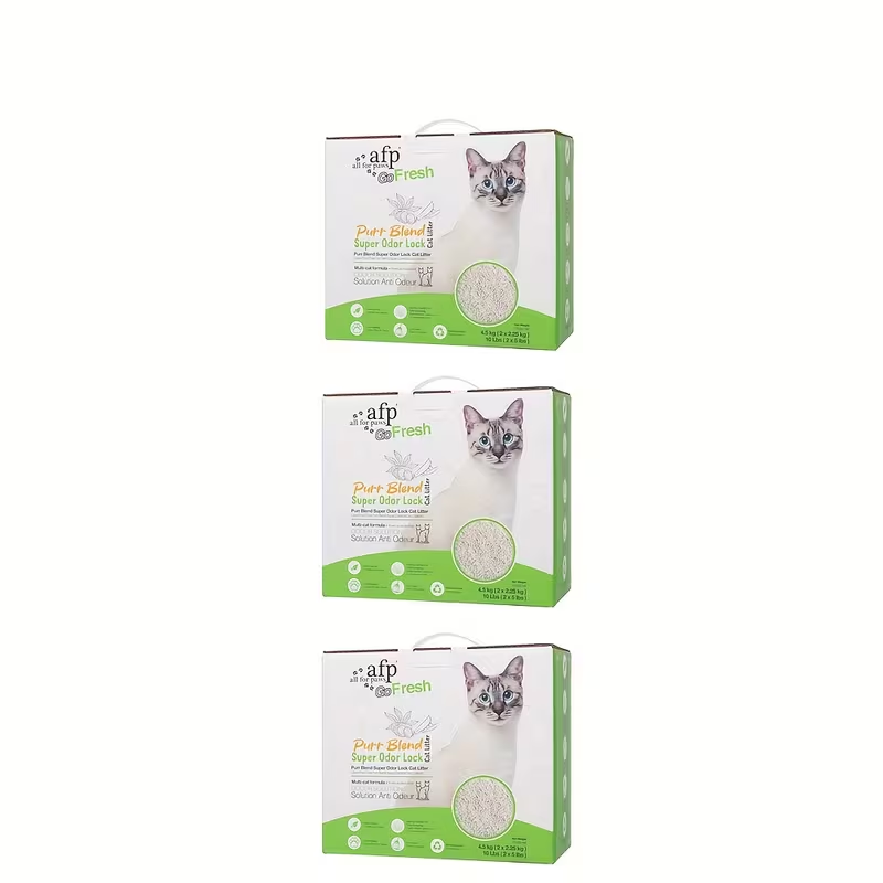 Purr-Blend Super Odor Lock Cat Litter - 4.5kg (2 X 2.25kg)/ 13.5kg(6 x 2.25kg)